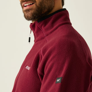 Men's Hadfield Full Zip Fleece | Dark Maroon