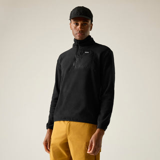 Men's Frankie Half Zip Fleece  | Black