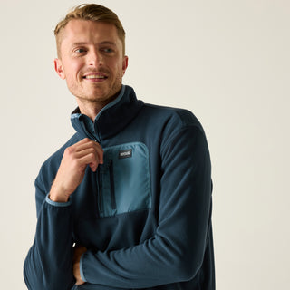 Men's Frankie Half Zip Fleece  | Navy China Blue