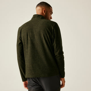 Men's Thompson Marl Half Zip Fleece | Olive Night