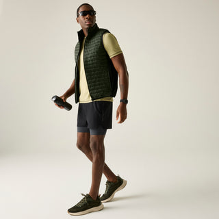 Andreson Hybrid Gilet | Dark Khaki Black