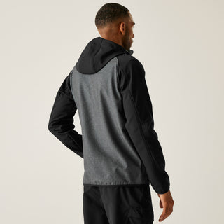 Men's Arec III Softshell Jacket | Ash Marl Ash Black