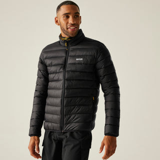 Men's Marizion Padded Jacket | Black Gold Fleck