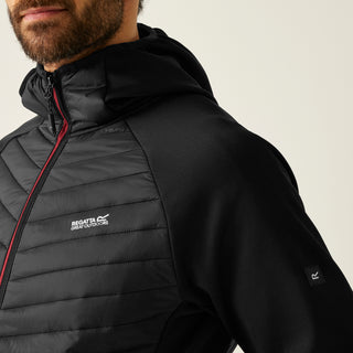 Men's Andreson Hybrid Jacket | Black Dark Maroon