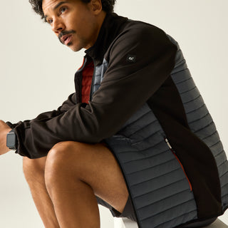 Men's Clumber Hybrid Jacket | Dark Storm Black