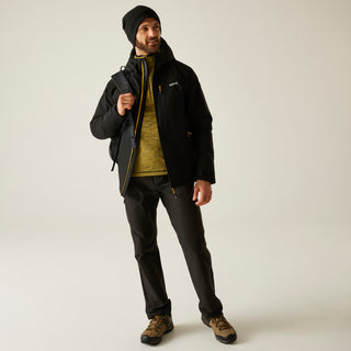 Men's Highton Stretch Padded Jacket | Black Gold Fleck