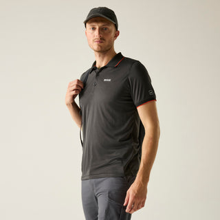 Men's Remex II Jersey Polo Shirt | Ash Rust Orange