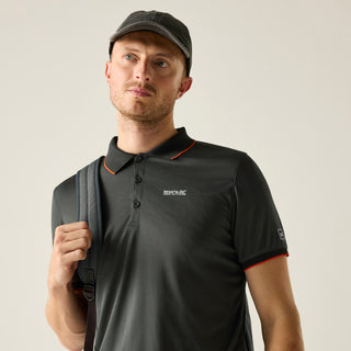 Men's Remex II Jersey Polo Shirt | Ash Rust Orange