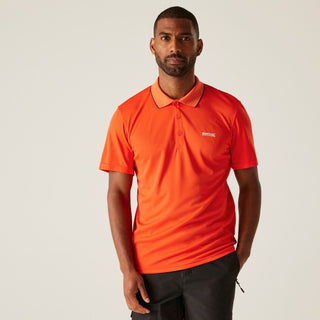 Men's Maverick V Active Polo Shirt | Tangerine Tango