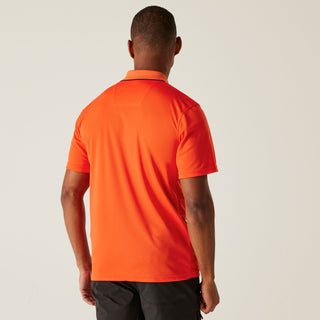 Men's Maverick V Active Polo Shirt | Tangerine Tango