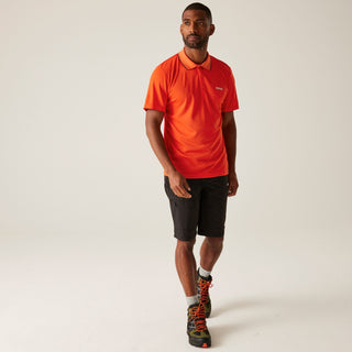 Men's Maverick V Active Polo Shirt | Tangerine Tango