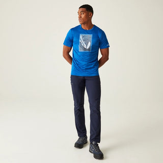 Men's Fingal VIII Graphic Print T-Shirt Oxford Blue Marl