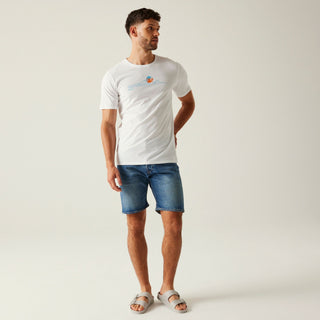 Men's Cline IX T-Shirt | White Sea Wave