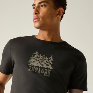 Cline IX T-Shirt | Black Explore Forest