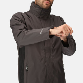 Men's Matt Waterproof Jacket Ash Black