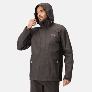 Men's Matt Waterproof Jacket Ash Black