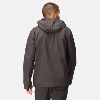 Men's Matt Waterproof Jacket Ash Black