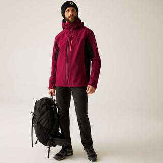 Men's Birchdale II Waterproof Jacket | Dark Maroon Black