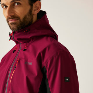 Men's Birchdale II Waterproof Jacket | Dark Maroon Black
