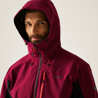 Men's Birchdale II Waterproof Jacket | Dark Maroon Black
