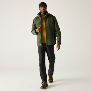 Men's Matt II Waterproof Jacket | Dark Khaki Black
