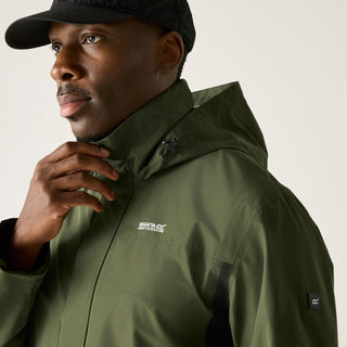 Men's Matt II Waterproof Jacket | Dark Khaki Black