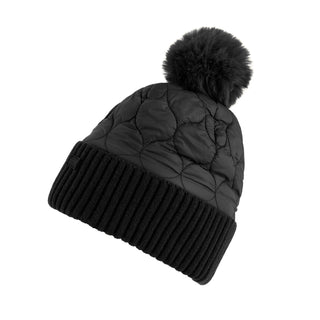 Unisex Showerproof Beanie Hat | Black