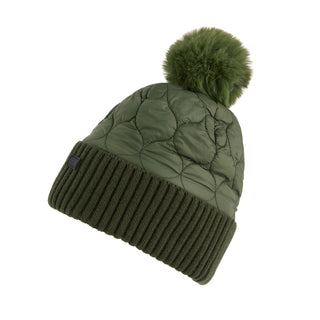 Unisex Showerproof Beanie Hat | Olive Night