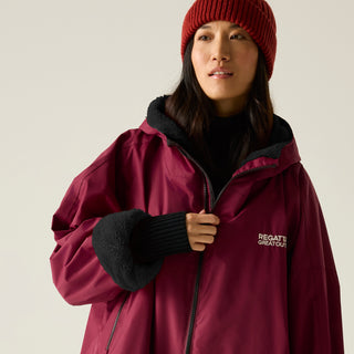 Adult's Waterproof Changing Robe | Dark Maroon