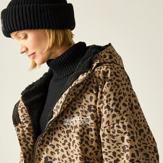 Adult's Waterproof Changing Robe | Abstract Leopard Print