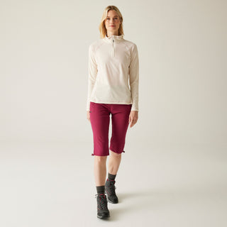 Women's Montes Lightweight Half-Zip Fleece | Light Vanilla White