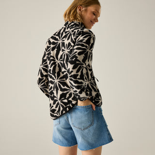 Women's Frankie Full Zip Fleece | Abstract Floral