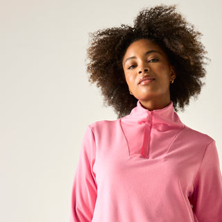 Women's Demmi Half Zip Fleece | Pink Lemonade