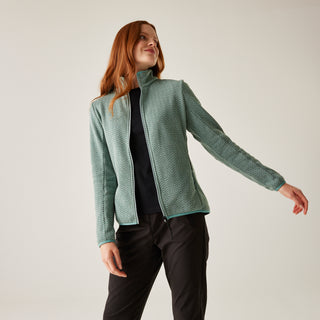 Women's Elzie Full Zip Fleece | Green Haze