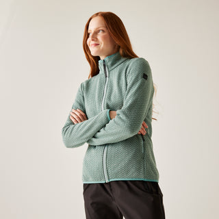 Women's Elzie Full Zip Fleece | Green Haze