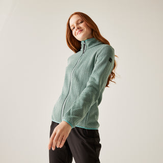 Women's Elzie Full Zip Fleece | Green Haze