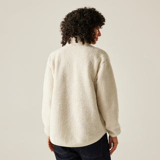 Women's Frankie Borg Half Zip Fleece | Light Vanilla