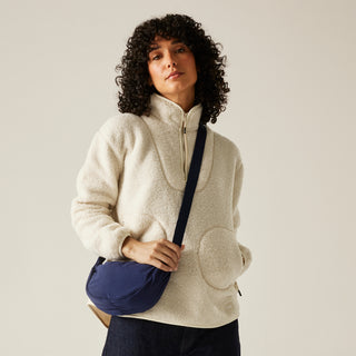 Women's Frankie Borg Half Zip Fleece | Light Vanilla