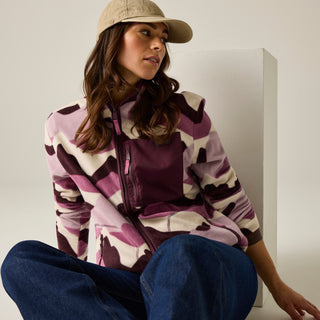Frankie Full Zip Fleece | Abstract Mountainscape