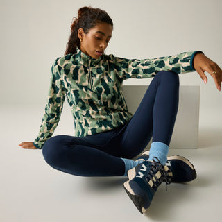 Margot 1/4 Zip Fleece | Pine Brushstroke Print