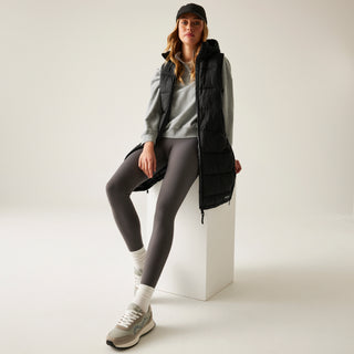 Women's Ganella Quilted Longline Gilet | Black
