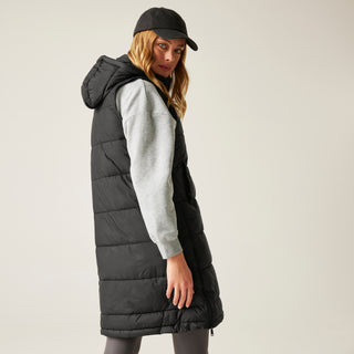 Women's Ganella Quilted Longline Gilet | Black