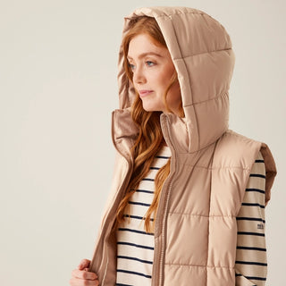 Women's Leandra Longline Bodywarmer Warm Taupe