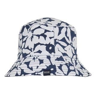 Women's Reversible Bucket Hat | Navy Abstract Flower Power
