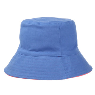Women's Reversible Bucket Hat Lake Blue Shell Pink