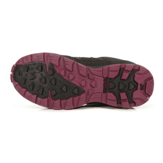 Women's Samaris II Waterproof Low Walking Shoes Black Purple