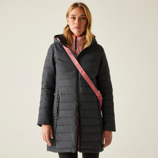 Women's Andria Padded Jacket | Seal Grey Dusty Rose
