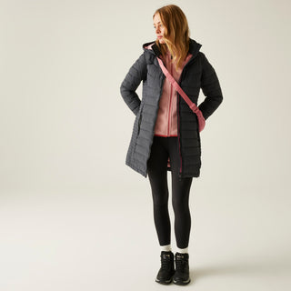 Women's Andria Padded Jacket | Seal Grey Dusty Rose