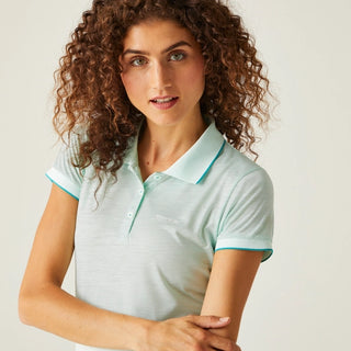 Women's Remex II Active Polo Shirt Bleached Aqua