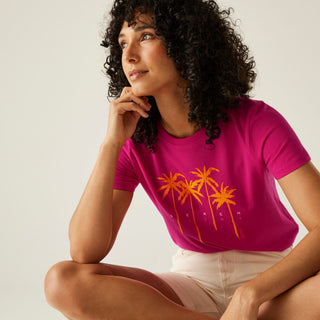 Women's Filandra VX T-Shirt | Pink Fusion Beach Palm